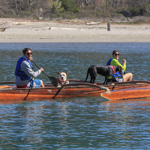 mendocino resort at the stanford inn - outrigger canoes